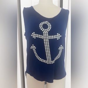 Anchor printed tank top